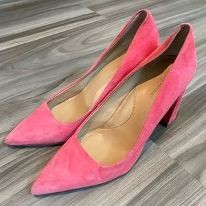 Banana Republic Women's Pink Madison 12-hour Block-heel Pump